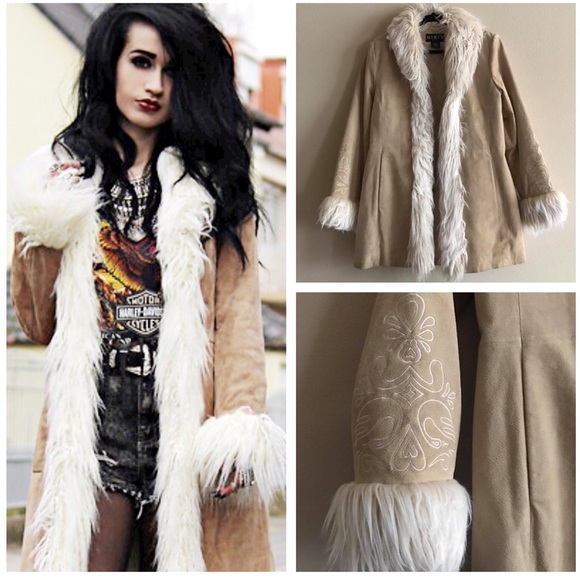 Vintage Jackets & Blazers - {Vintage} Penny Lane Boho Embroidered Coat